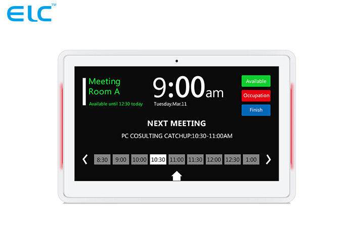 Tabuleta posta ponto de entrada de Android do tela táctil, indicação digital da sala de conferências