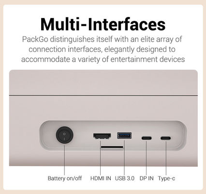 ELC PackGO Portátil de 27 polegadas Design de carteira tela sensível ao toque Sistema Android Smart TV Screen para acampamento