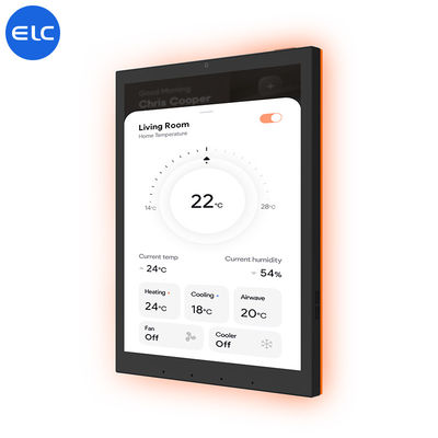 RJ45 com POE Smart Home Tablet Painel de toque capacitivo de 10 pontos com matéria Zigbee