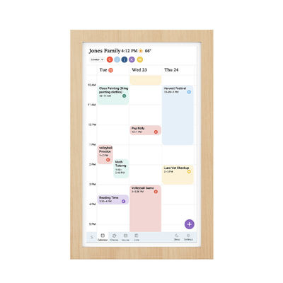 21' por atacado Produtos de Casa Inteligente Bluetooth 5.3 Ultra-fina touch screen Tablet WiFi 6 Com Mu-MIMO Para Calendário