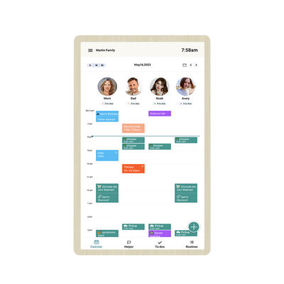 14 polegadas RK3576 Incell Touch Screen Smart Calendar Wall Display para Gestão de Tempo