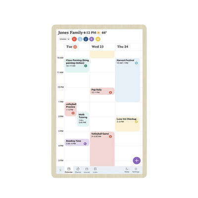 14 polegadas RK3576 Incell Touch Screen Smart Calendar Wall Display para Gestão de Tempo