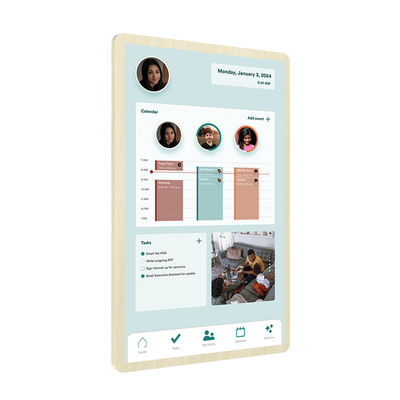 21 polegadas Incell Android14 Calendário Digital de Parede Software Grátis Tela Táctil Smart Calendário Parede Display Para Família