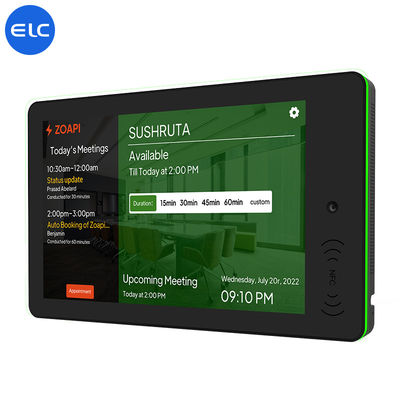 RK3568 Sinalização digital de montagem de parede Android 12 touch screen Indoor POE NFC LED Light For Meeting