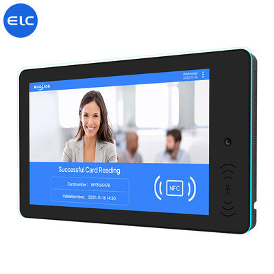 RK3568 Sinalização digital de montagem de parede Android 12 touch screen Indoor POE NFC LED Light For Meeting