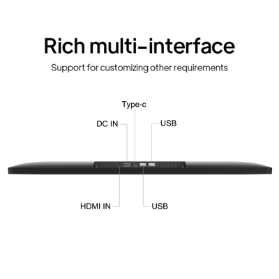 ELC SW2495T 24 Polegadas 1920*1080 250cdm2 10 Pontos Touch In-Cell Sinalização Digital Vertical Displays Laptops Pos Tablet Vendas Quiosques