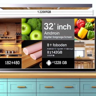 24 32 polegadas 8+128gb Android 13 1920*1080 24 polegadas Digital Signage Display Kitchen Display Screen Kitchen Display System