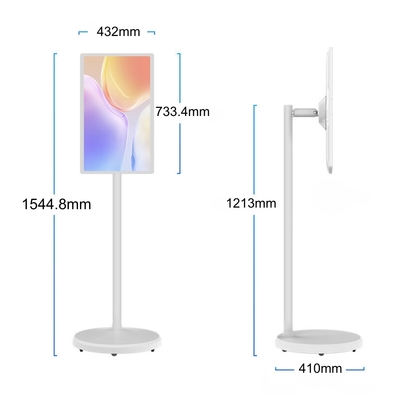 Tela LCD com tela Incell de 24 polegadas e 32 polegadas com tela sensível ao toque Android 13 para publicidade em restaurantes de rede e lojas de bebidas