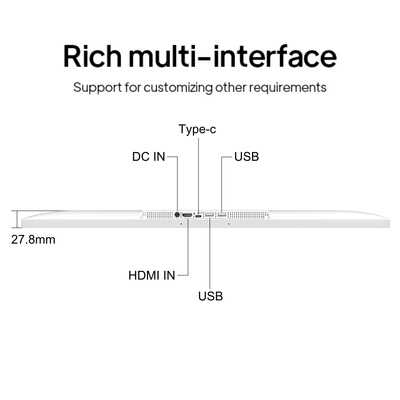 Tela LCD com tela Incell de 24 polegadas e 32 polegadas com tela sensível ao toque Android 13 para publicidade em restaurantes de rede e lojas de bebidas