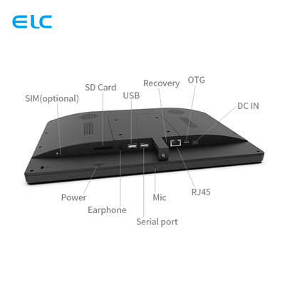 13Tablet Android de sala de reuniões com POE e LED Light Bar