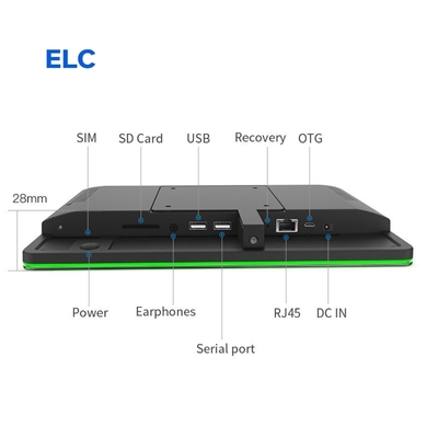 10.1 polegadas Android Tablet sala de reuniões com POE e LED Light Bar