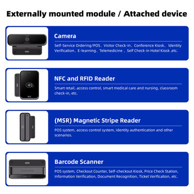 21.5 "Touch Screen Android Tablet RK3576 para Restaurante Ponto de Venda Pedido de volta Quiosque Máquina de encomenda de autoatendimento