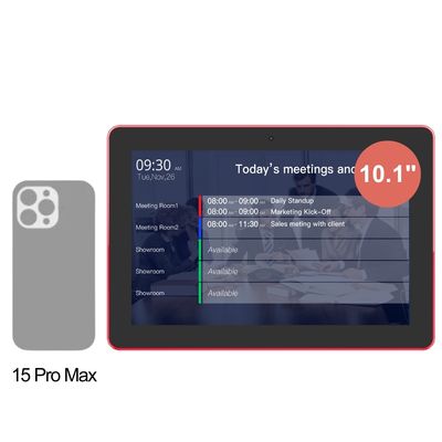 Android 11 Touch Screen Digital Signage Display Tablet com NFC LED Light Bar