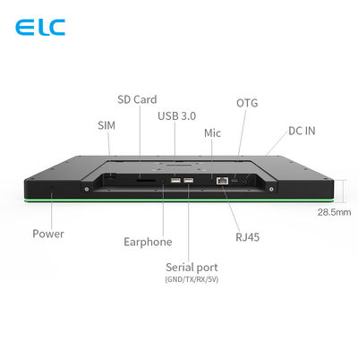 10.1 polegada POE Android 11 Tablet sala de reuniões com tela sensível ao toque LED Light Bar
