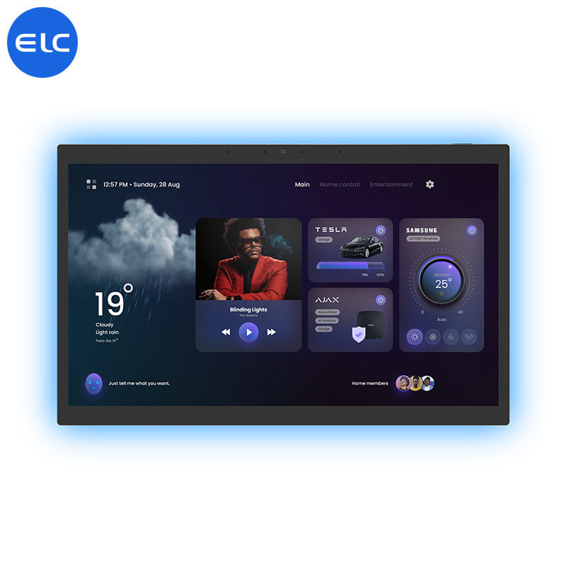 15.6 polegadas Smart Home Gratuito POE LCD Painel Full HD Screen Com RK3566 Bluetooth 5.3