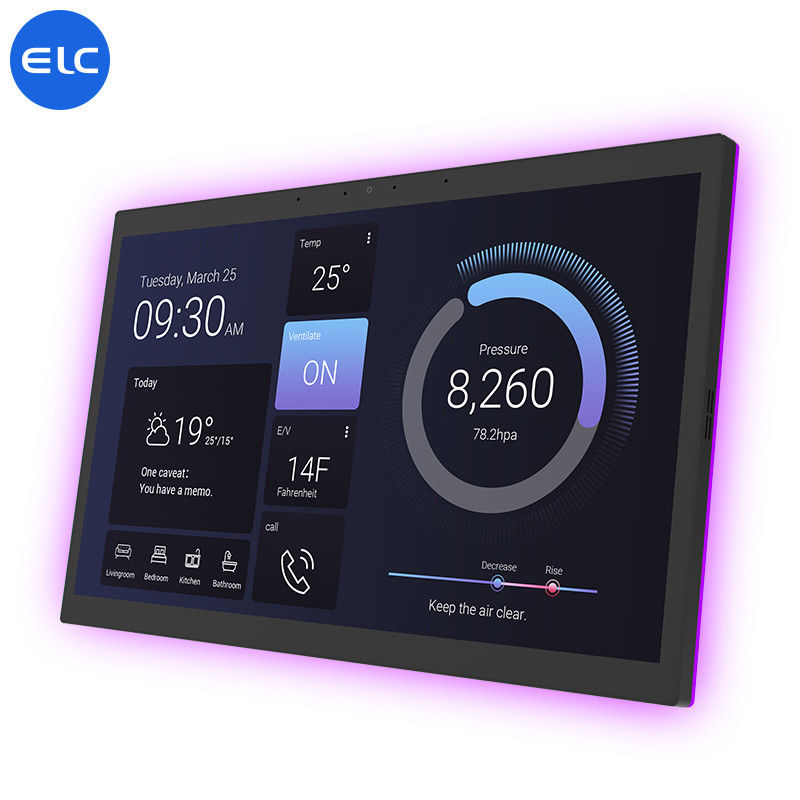 15.6 polegadas Smart Home Gratuito POE LCD Painel Full HD Screen Com RK3566 Bluetooth 5.3
