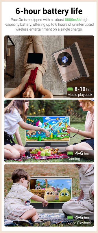 ELC PackGO Portátil de 27 polegadas Design de carteira tela sensível ao toque Sistema Android Smart TV Screen para acampamento