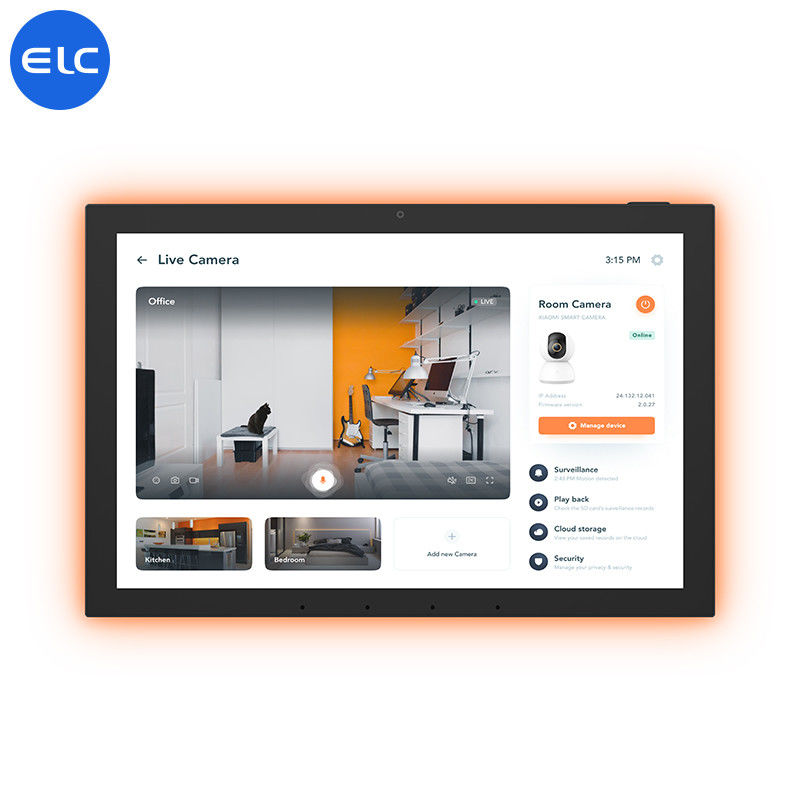 10.1 polegada gratuita POE Tuya Smart Home Tablet Produtos com LED Light Bar