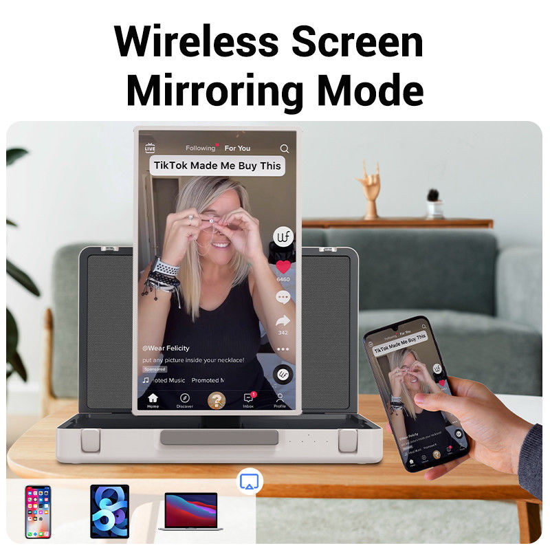 Mochila Smart TV ELC PackGo Tablet de televisão portátil de qualidade Wifi HD de 27 polegadas