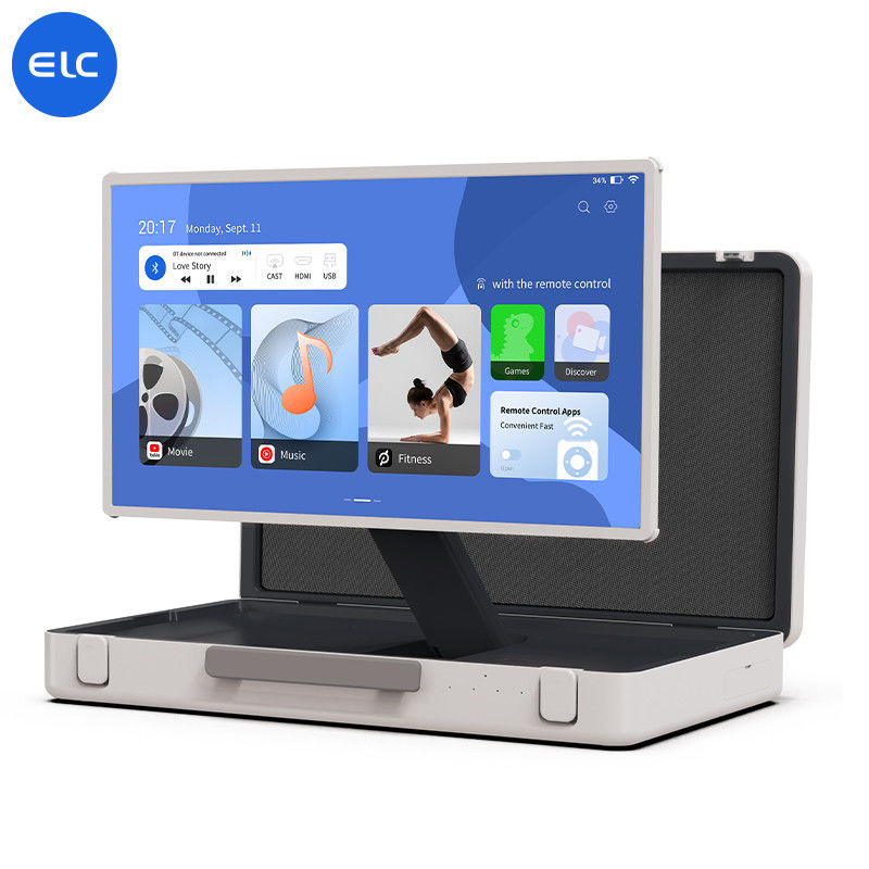 27 polegadas portátil exterior ELC PackGo móvel Smart TV Player touch screen TV