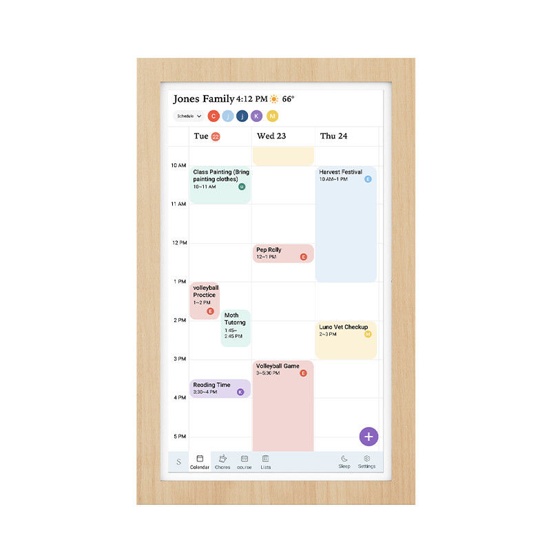 21' por atacado Produtos de Casa Inteligente Bluetooth 5.3 Ultra-fina touch screen Tablet WiFi 6 Com Mu-MIMO Para Calendário