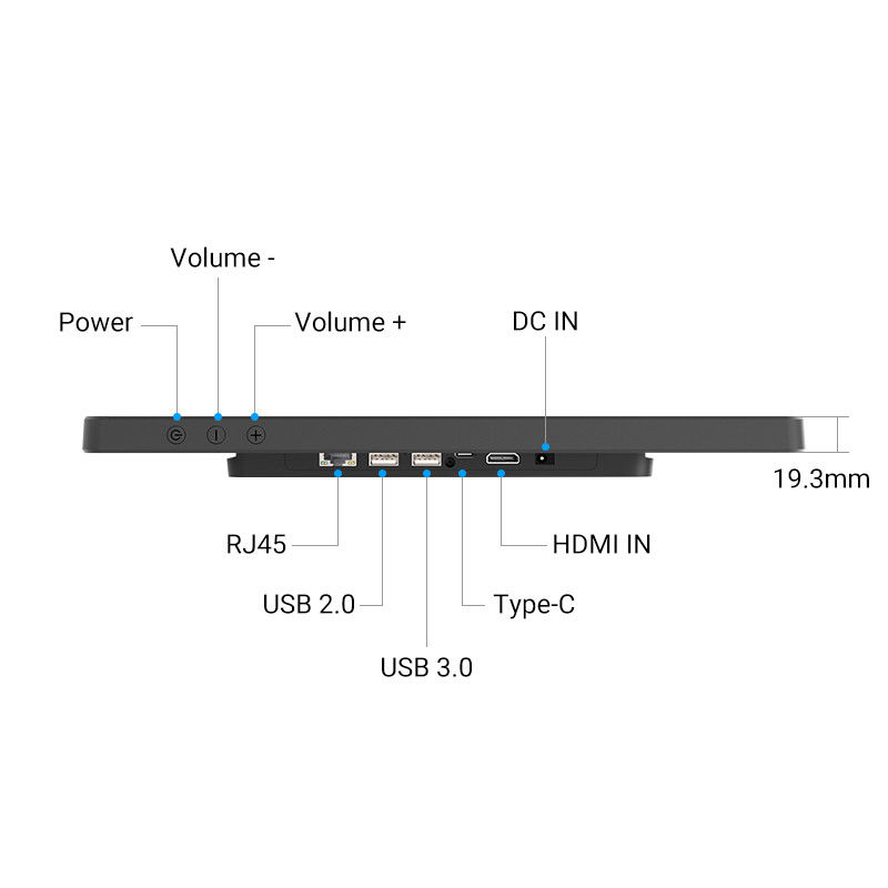32' Android Tablet WiFi 6 Ultra-frame estreito para Smart Home Calendário Digital