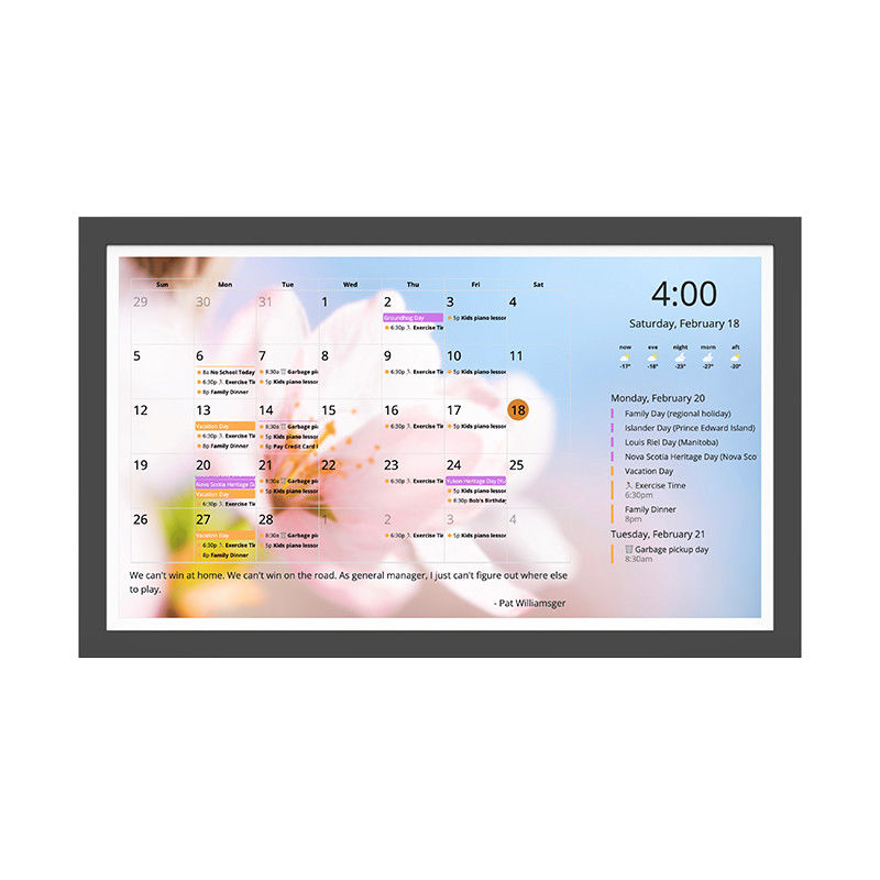 32' Android Tablet WiFi 6 Ultra-frame estreito para Smart Home Calendário Digital