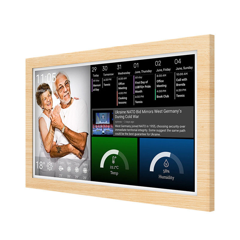24'' Tablets de alto desempenho Tablet com WiFi padrão ultra-fino 6 com Mu-MIMO para exibição de cronograma de calendário