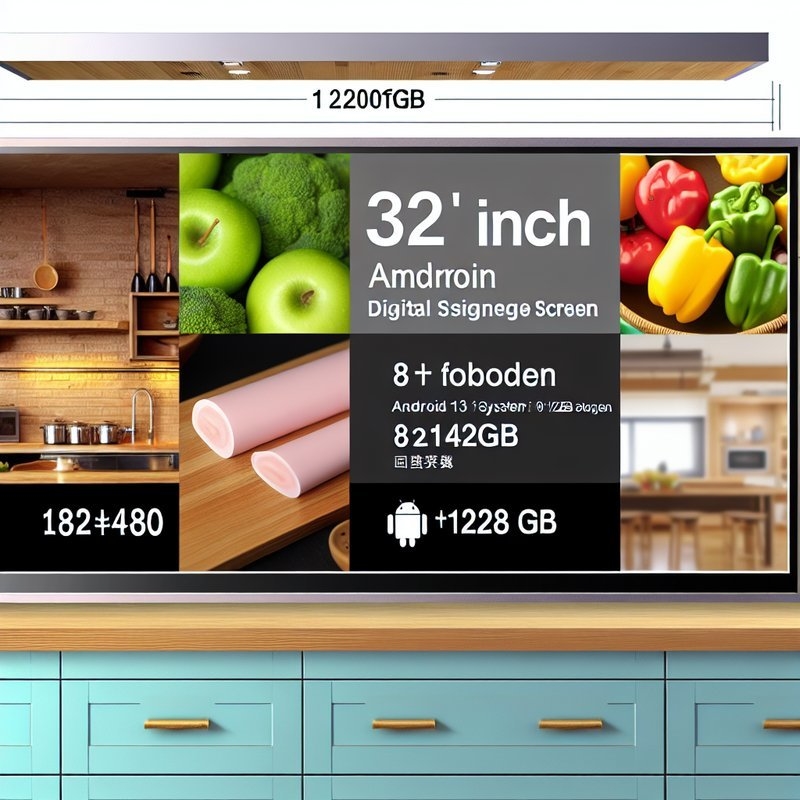 24 32 polegadas 8+128gb Android 13 1920*1080 24 polegadas Digital Signage Display Kitchen Display Screen Kitchen Display System