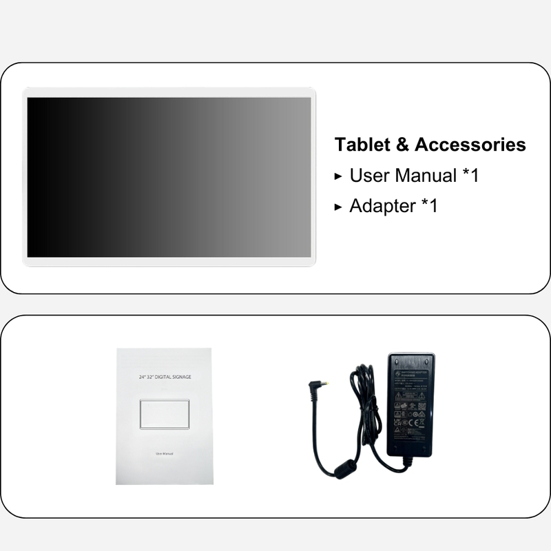 Ecrã de exibição de cozinha Kds Sistema NFC Pos Sistema de exibição de pedidos de cozinha Monitor Android 13 ELed Gerenciamento de menus Ecrã de exibição KDS