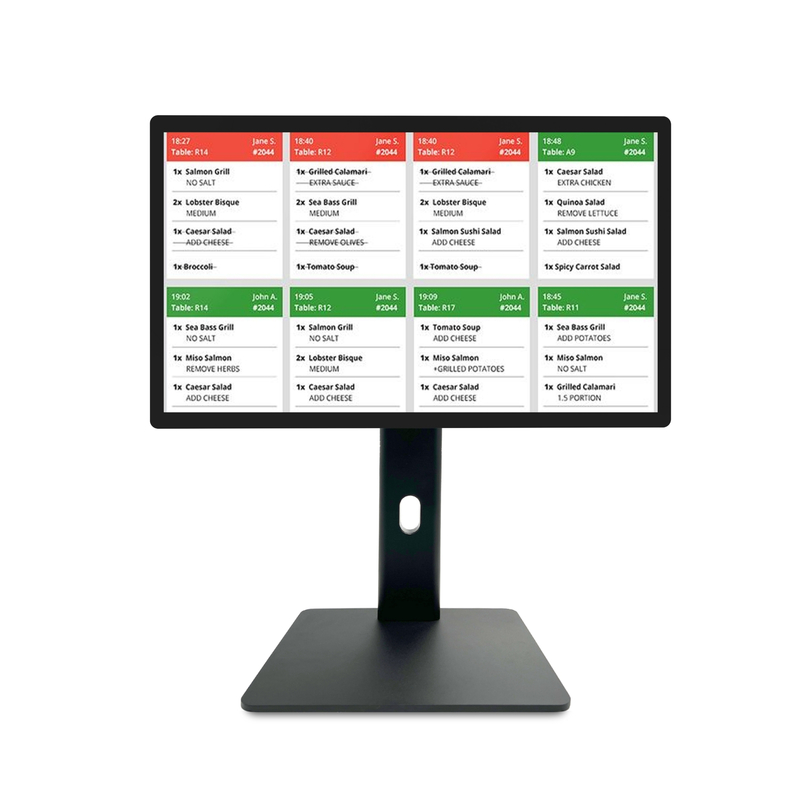 21.5" Android11 Digital Signage Touchscreen com RK3568 2+16GB USB RJ45WiFi Kds Pos Kitchen Display Kds Screen com Base