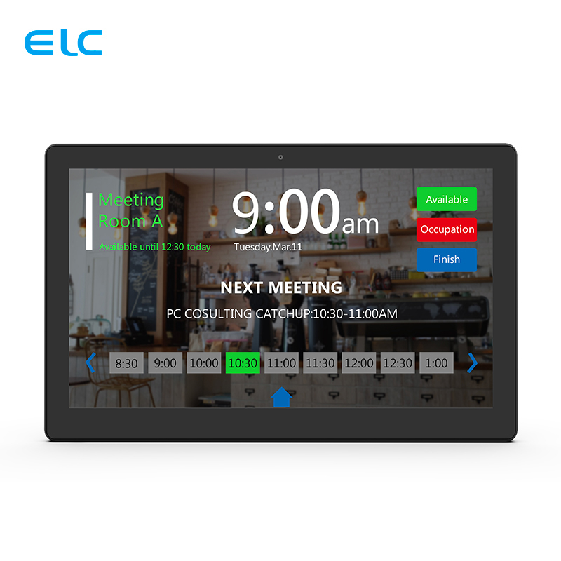 13Tablet Android de sala de reuniões com POE e LED Light Bar