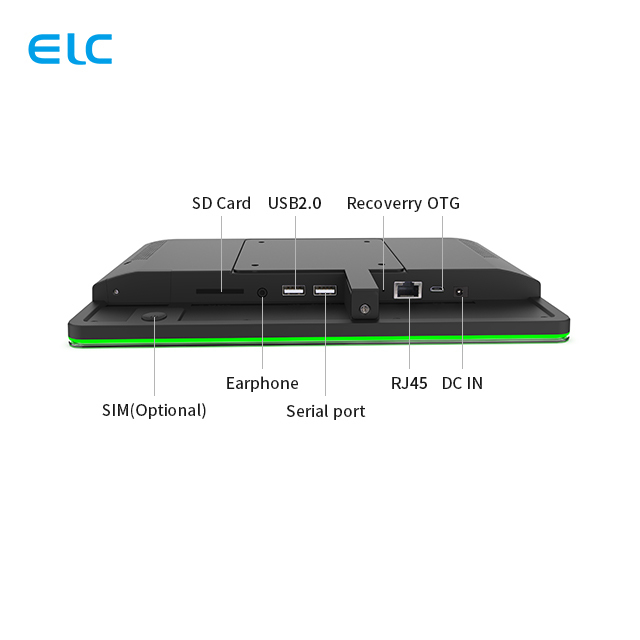 10.1 polegada POE Android Tablet sala de reuniões com LED Light Bar