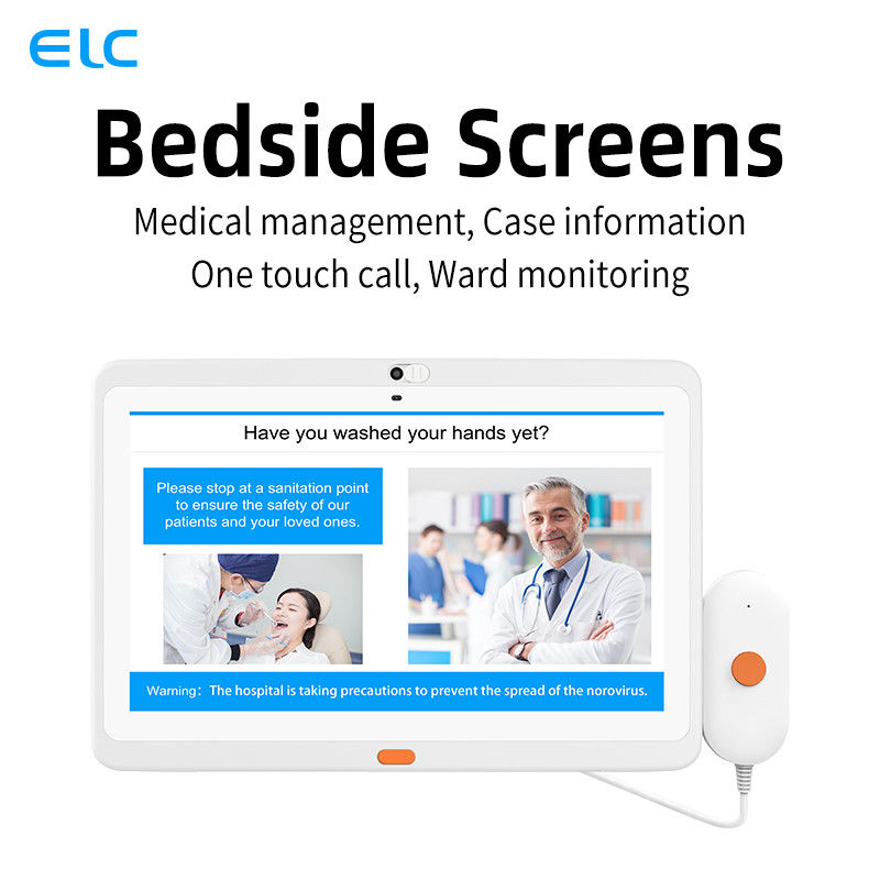 Android fixado na parede Signage de 13,3 Digitas do hospital da polegada com botão da chamada