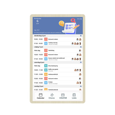 Fábrica de calendário inteligente lista de verificação de calendário de família exibição RK3576 Android 13 smart touch screen calendário