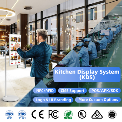2025 Novos 21 24 32 polegadas Mural Mount/Bracket Android Tablet Digital Signage e Displays Caixa registradora POS Laptops Quiosques de vendas