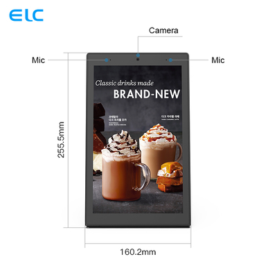 OEM L Shape 10,1 polegadas tela sensível ao toque avaliação do cliente restaurante encomenda Rj45 Opcional POE NFC Desktop Android Tablet