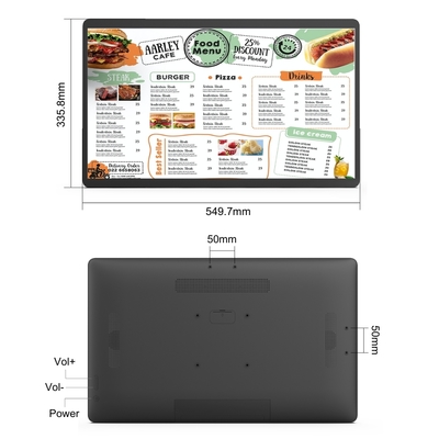 Display de balcão do menu LED Sistema de pedidos para restaurantes Caixa registradora Máquina de caixa Máquina de faturamento Tela interativa