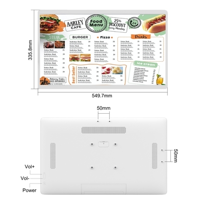 Tela de Exibição de Cozinha Computador Terminal POS Display à Prova d'Água e Óleo para Restaurante KDS