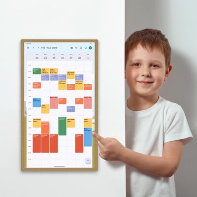 ELC Novo design de lista de verificação de calendário RK3576 Android 13 smart touch screen calendar smart calendar family