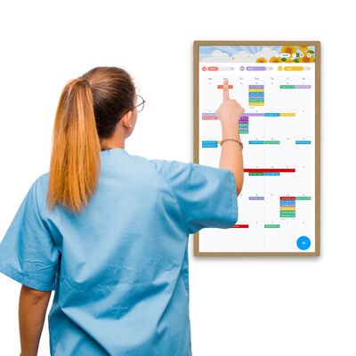 RK3576 Plano de Família Digital Android 14 Software Livre 24 polegadas 32 polegadas Digital Incell Touch Screen Smart Calendar