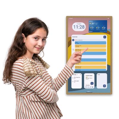 14 polegadas RK3576 Incell Touch Screen Smart Calendar Wall Display para Gestão de Tempo
